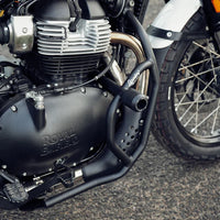 CRASH GUARD WITH SLIDERS (BLACK) FIT FOR ROYAL ENFIELD BEAR 650