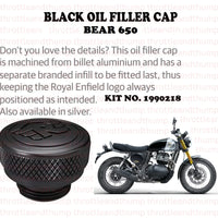 Black Oil Filler Cap fit for Royal Enfield Bear 650
