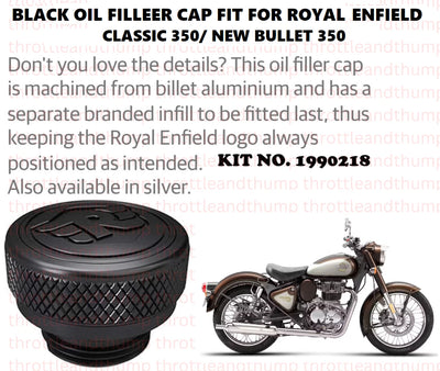Black Oil Filler Cap fit for Royal Enfield Bullet 350