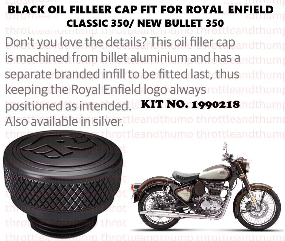 Black Oil Filler Cap fit for Royal Enfield Classic 350