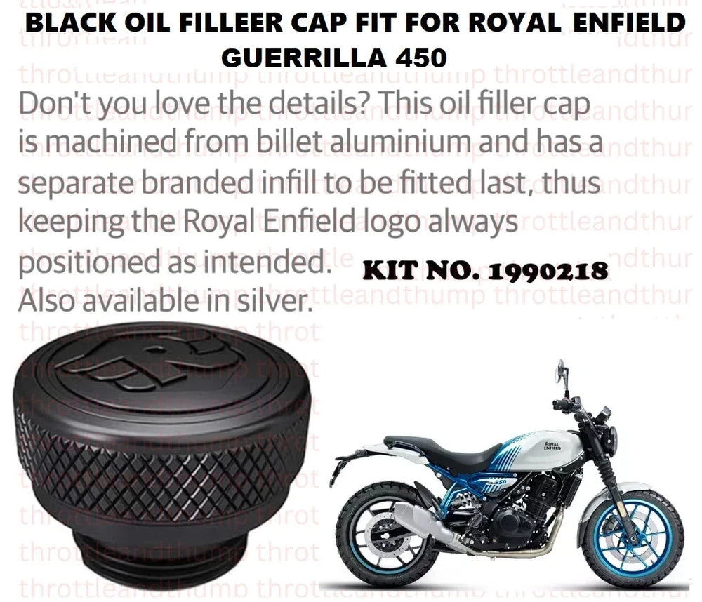 Black Oil Filler Cap fit for Royal Enfield Guerrilla 450