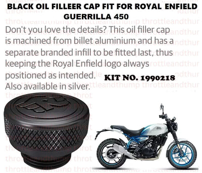 Black Oil Filler Cap fit for Royal Enfield Guerrilla 450