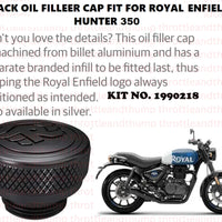 Black Oil Filler Cap fit for Royal Enfield Hunter 350