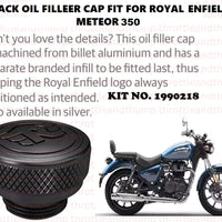 Black Oil Filler Cap fit for Royal Enfield Meteor 350