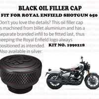 Black Oil Filler Cap fit for Royal Enfield Shotgun 650