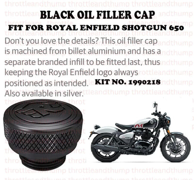 Black Oil Filler Cap fit for Royal Enfield Shotgun 650