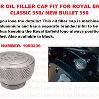 Silver Oil Filler Cap fit for Royal Enfield Bullet 350