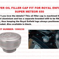 Silver Oil Filler Cap fit for Royal Enfield Super Meteor 650
