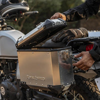 Silver Adventure Panniers fit for Royal Enfield Himalayan 450