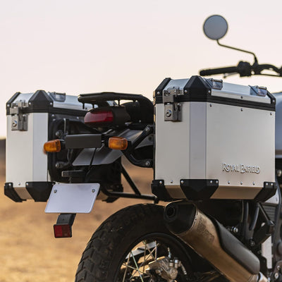 Silver Adventure Panniers fit for Royal Enfield Himalayan 450