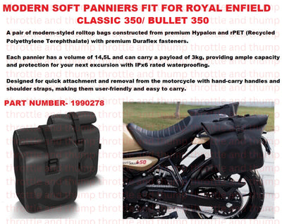 Modern Soft Panniers fit for Royal Enfield Classic 350