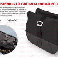 Black Soft Panniers fit for Royal Enfield Continental GT 650