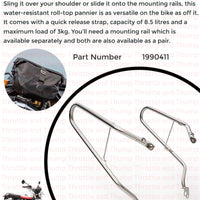 Silver Soft Pannier Rails fit for Royal Enfield Continental GT 650