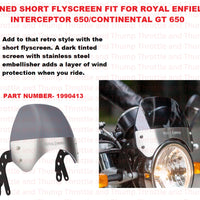 Tinted Short Flyscreen fit for Royal Enfield Continental GT 650