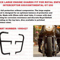 Black Large Engine Guards fit for Royal Enfield Continental GT 650