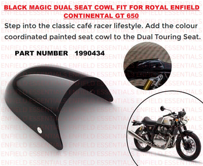 Black Magic Dual Seat Cowl fit for Royal Enfield Continental GT 650