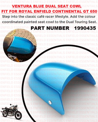 Ventura Blue Dual Seat Cowl fit for Royal Enfield Continental GT 650