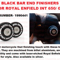 Black Bar End Finishers fit for Royal Enfield Continental GT 650