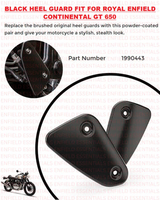 Black Heel Guards fit for Royal Enfield Continental GT 650