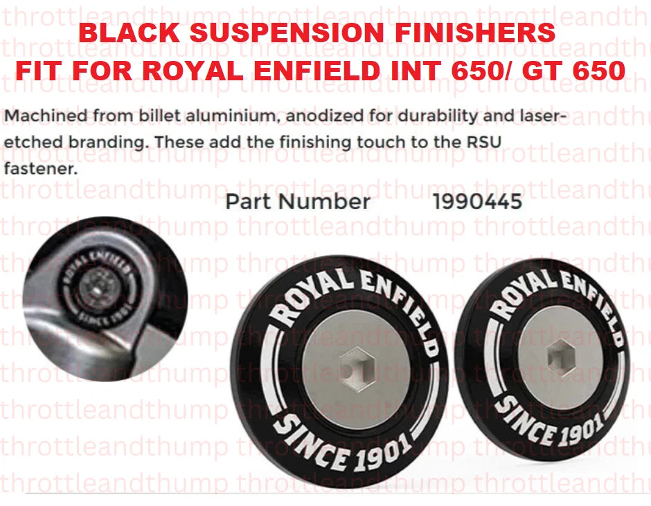 Black Suspension Finishers fit for Royal Enfield Continental GT 650