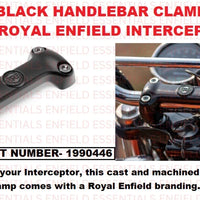 Black Handlebar Clamp fit for Royal Enfield Interceptor 650