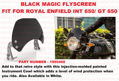 Black Magic Flyscreen fit for Royal Enfield Interceptor 650