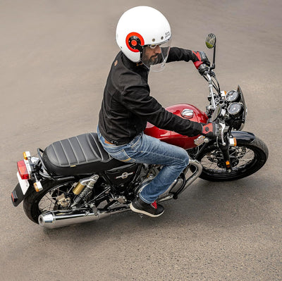 Black Deluxe Touring Dual Seat fit for Royal Enfield Interceptor 650
