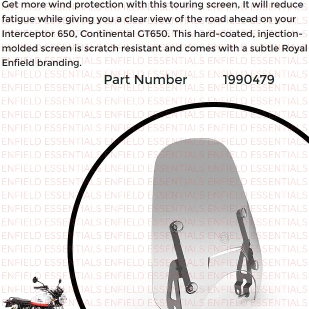 Touring Screen fit for Royal Enfield Interceptor 650