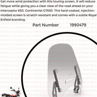 Touring Screen fit for Royal Enfield Interceptor 650