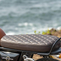 Brown Signature Bench Seat fit for Royal Enfield Interceptor 650
