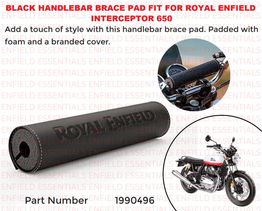 Black Handlebar Brace Pad fit for Royal Enfield Interceptor 650