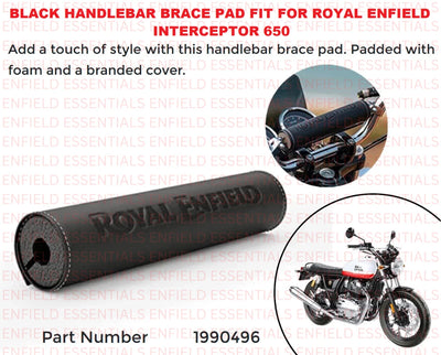 Black Handlebar Brace Pad fit for Royal Enfield Interceptor 650