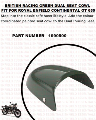 British Racing Green Dual Seat Cowl fit for Royal Enfield Continental GT 650