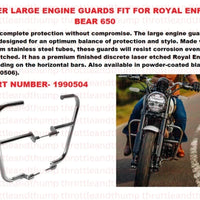Silver Large Engine Guards fit for Royal Enfield Bear 650