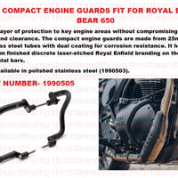 Black Compact Engine Guards fit for Royal Enfield Bear 650