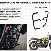 Black Large Engine Guards fit for Royal Enfield Bear 650