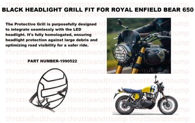 Black Headlight Grill fit for Royal Enfield Bear 650