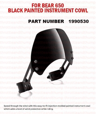 Black Painted Instrument Cowl fit for Royal Enfield Bear 650