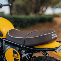 Brown Signature Scrambler Seat fit for Royal Enfield Bear 650