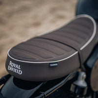 Brown Signature Scrambler Seat fit for Royal Enfield Bear 650