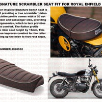 Brown Signature Scrambler Seat fit for Royal Enfield Bear 650