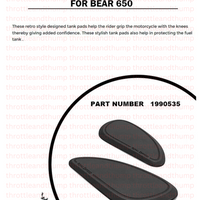 Black Tank Pads fit for Royal Enfield Bear 650
