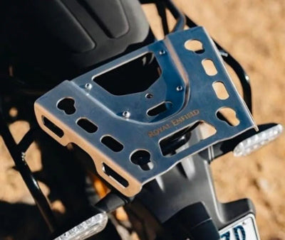 Silver Top Box Mount Plate fit for Royal Enfield Bear 650