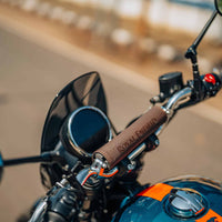 Black/ Brown Handlebar Brace Pad fit for Royal Enfield Bear 650