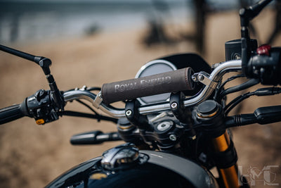Black/ Brown Handlebar Brace Pad fit for Royal Enfield Bear 650