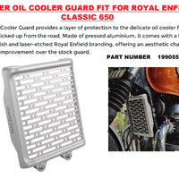 Silver Oil Cooler Guard fit for Royal Enfield Classic 650
