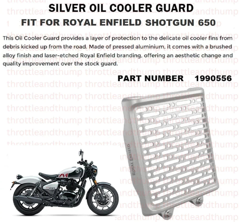 Silver Oil Cooler Guard fit for Royal Enfield Shotgun 650