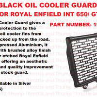Black Oil Cooler Guard fit for Royal Enfield Continental GT 650