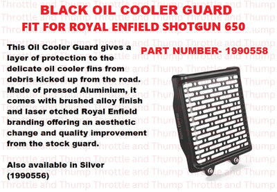Black Oil Cooler Guard fit for Royal Enfield Shotgun 650