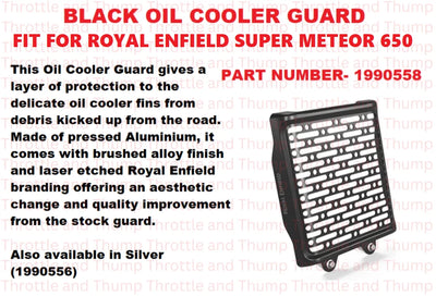 Black Oil Cooler Guard fit for Royal Enfield Super Meteor 650